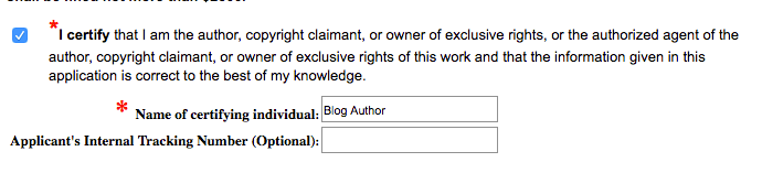 Click the box to certify that you're the copyright owner | Intellectual Property HQ